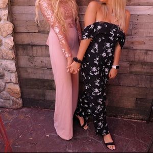 abercrombie floral jumpsuit